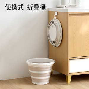 Beans <b>Folding</b> Water <b>Bucket</b> 10L PP Material Portable For Outdoor Beach Fishing Student Dorm Use - Product Image 3