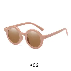 Art Designed Round Children Kids Shades Girls Sunglasses