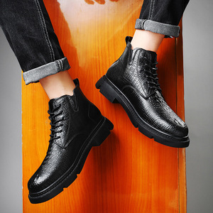 Zapatos Oxford de vestir formales para hombre de marca de lujo de alta gama con suelas gruesas antideslizantes y cuero duradero. - Product Image 4