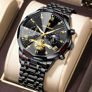 Reloj de Cuarzo para Hombre Poedagar 938, Cronógrafo, Resistente al Agua, Luminoso, de Lujo, en Acero Inoxidable - Product Image 2