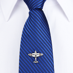 Fabrik Neuankömmling Air <span class=keywords><strong>Plane</strong></span> Shape Manschetten knöpfe mit Ketten Silber Edelstahl Tie Tack für Männer Geschenke - Product Image 3