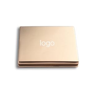 Private Label Luxury Golden Square Metal Double Sided <b>Compact</b> Cosmetic Makeup <b>Mirror</b> - Product Image 2