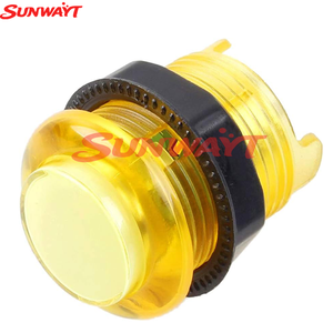 5V12V 28mm Arcade Transparent illuminated Push Buttons with Built-in Microswitch LED Push Button for Arcade <b>Game</b> <b>Machine</b> - Product Image 6