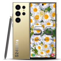 Nuevo Teléfono Inteligente S24 Ultra 2025 de Ultra Alta Velocidad, 16GB+1TB, 5G, Pantalla de 7 Pulgadas, 48MP+108MP, 8+2, Android 14, Teléfono para Juegos, 4K LED LTE