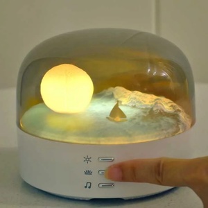 Lámpara de Noche LED Moderna para Dormitorio o Sala de Estar, Lámpara de Escritorio Creativa de Diseño Novedoso con Pantalla Decorativa, Alimentación de 5V CC - Product Image 3