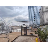 Tente Igloo Bulle Préfabriquée Dôme Écologique Moderne avec Structure en Aluminium et Polycarbonate pour Usage Extérieur