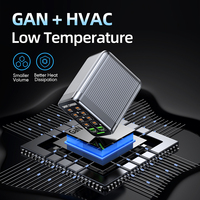 Estación de Carga Ultra Rápida Multipuerto de 200w GaN Tipo C 8c 2a, Compatible con Qc3.0 Pd3.0, Apta para iPhone iPad 100w