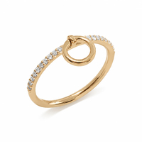 Bague en argent Gemnel Best Sellers 2026, marque privée, haute qualité, anneaux entrelacés, micro-pavé CZ, délicate, géométrique, en argent 925