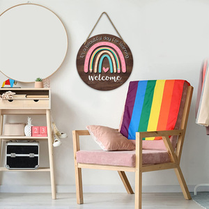 Letreros de madera para puertas con motivos transfronterizos, adornos colgantes de madera para la temporada de regreso a clases, decoraciones de estilo rústico americano para el aula. - Product Image 4