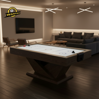 Table de hockey sur glace de 7 pieds, table de jeu de sport d'intérieur, table de hockey sur glace pliable en bois 110V avec plateau de tennis