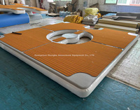 Plate-forme flottante gonflable populaire loisirs eau radeau gonflable plate-forme de bain ponton flottant quai pour lac