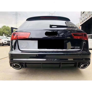 Voiture 2016 -2018 A6 S6 Diffuseur de pare-chocs arrière <span class=keywords><strong>S</strong></span> Line <span class=keywords><strong>RS6</strong></span> Style Look Diffuseur arrière Lip Splitter pour Audi A6 S6 C7.5 2016 2017 2018 - Product Image 5