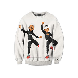 Sudadera de sublimación de baile para niños, ropa de calle, Color blanco, venta al por mayor - Product Image 1