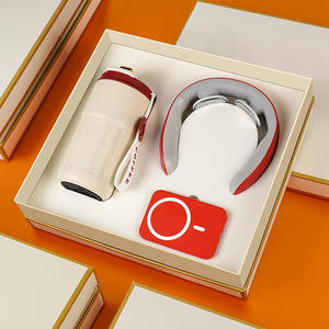 ชุดของขวัญบริษัท ของขวัญพนักงาน ของขวัญวีไอพี ของแจก  ที่รองคอ + กระติกน้ำสุญญากาศ + พาวเวอร์แบงค์แม่เหล็ก ชุดของขวัญองค์กร - Product Image 3