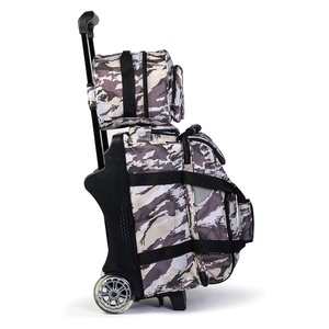 Bolsas de bolos Brunswick con asa retráctil y ruedas, compartimento separado para zapatos y bolsillo para accesorios de gran capacidad. - Product Image 2