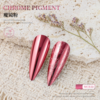 Bojun MCB30 Mauve High Gloss Magic Mirror Powder Metallic Chrome Pigment Salon Nail Art Bebas TPO MSDS Langsung dari Pabrik Grosir