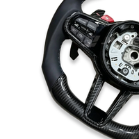Volant en fibre de carbone style LCI pour BMW G20 G30 G80 G82 M3 M4 2018-2025, volant en cuir chauffant personnalisé avec LED, châssis G