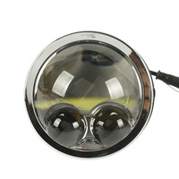 KH05-2 12V Projecteur laser LED double faisceau 3 pouces pour rétrofit automobile, combinaison feux de route/croisement, lentille de phare antibrouillard tricolore 65W