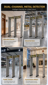 เครื่องตรวจจับโลหะแบบเดินผ่าน KMS Dual Detection RF Signal Walk Through Metal Detector Gate  ปรับแต่งได้โดยตรงจากโรงงาน สำหรับทางเข้าอาคารสำนักงานและล็อบบี้ - Product Image 2