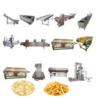 Nouvelle ligne de production de chips de pommes de terre fraîches avec chauffage électrique, contrôle par écran tactile, haute capacité, facile à utiliser