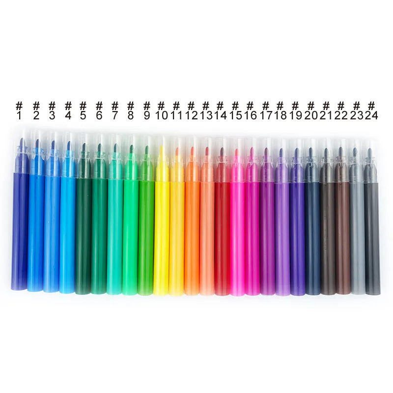 Wholesale customize watercolor pen water color markers 6/8/12/24 color water color pen for kids
