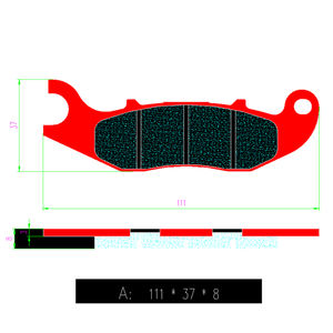 Plaquettes de frein avant arrière en céramique de moto de vente directe d'usine pour HONDA CRF250 CRE125 MTR50 <span class=keywords><strong>Tango</strong></span> 50 125 250 FA465 - Product Image 4