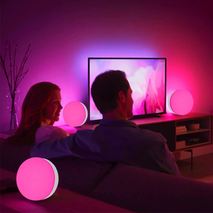 Từ cơ sở Type-C <span class=keywords><strong>USB</strong></span> có thể sạc lại từ xa cảm ứng Bluetooth app điều khiển thông minh RGB Bóng Đèn cho tường bảng đèn - Product Image 3