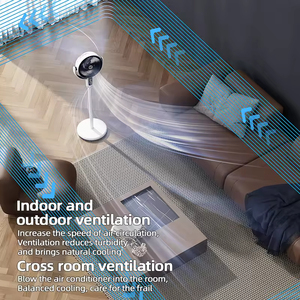<span class=keywords><strong>Ventilateur</strong></span> électrique à 5 pales <span class=keywords><strong>Ventilateur</strong></span> sur pied à circulation d'air avec tête tremblante <span class=keywords><strong>Ventilateur</strong></span> de table <span class=keywords><strong>vertical</strong></span> domestique silencieux - Product Image 2