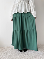 Ensemble jupe et abaya superposée en crêpe de qualité supérieure, tenue élégante à manches longues pour femme musulmane, idéale pour le Ramadan, fabrication en gros, abaya modeste