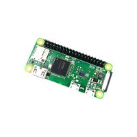 Kit de carte Raspberry Pi Zero W d'origine 1GHz CPU monocœur 512 Mo de RAM BLE et WiFi Pi 0 WH avec en-tête de broche Raspberry Pi Zero W