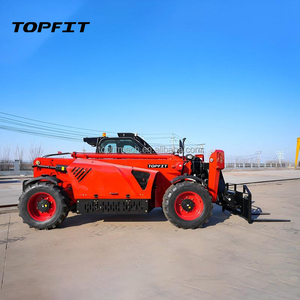 Chargeur télescopique TOPFIT à 3 niveaux, moteur diesel Yuchai 91KW, capacité de la benne de 1m3, pompe hydraulique PWG, transpalette télescopique - Product Image 2