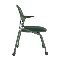 Chaise de bureau exécutive pliable de style moderne avec roulettes silencieuses, chaise de conférence, chaise d'école, chaise d'appartement