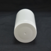 Flacon en plastique HDPE blanc de 150ml pour capsule de pilules de médecine orale solide avec double bouchon bouchon à vis de haute qualité