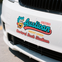 Usine personnalisé lettrage fenêtre de transfert étanche logo autocollants adhésif vinyle impression voiture pare-chocs autocollants aimant décalcomanies