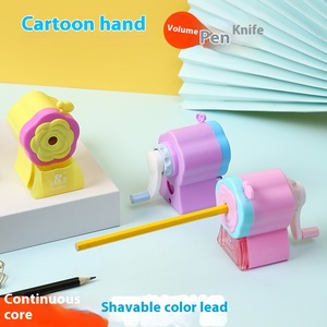 Color de contraste chica corazón diseño portátil dibujos animados <span class=keywords><strong>flor</strong></span> sacapuntas pequeño al por mayor Sacapuntas de plomo para graduación - Product Image 2