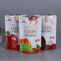 Sacs d'emballage à fenêtre transparente pour assaisonnement, sachets en papier imprimé personnalisé, pochette d'emballage alimentaire, 250g