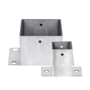 Nhà Máy Tùy Chỉnh Kim Loại Khung Gỗ Kết Nối Fastener Chống Ăn Mòn Cột Cơ Sở Nho Bài Đứng Cho Cố Định Cực Khung - Product Image 1