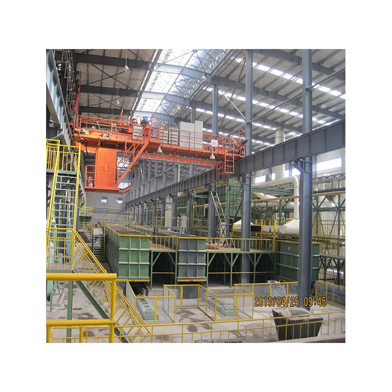 Máquina automática grande linha de produção de metal ferroso para exportação de equipamentos industriais, processo de espuma perdida