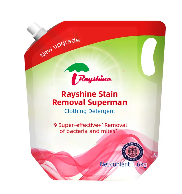 Rayshine פורמולה אישית נוזל חומר ניקוי כביסה ניחוח יעיל כתם הסרת ניקוי ידידותית לסביבה בתפזורת 1.6kg