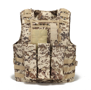Gilet tactique Molle TV101 CP MC Sports vert, marron, kaki, camouflage, pour la terre et l'eau, camping, avec cordon en acier détachable rapide - Product Image 6