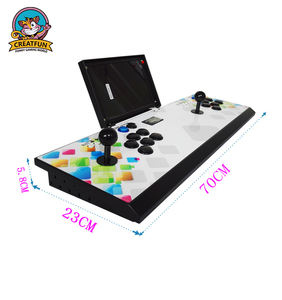 2人用 10インチ テレビ/PC ジョイスティック コントロールパネル スリムメタルケース アーケードビデオゲームコンソール - Product Image 3