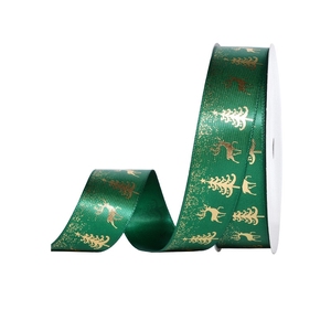 9M Kerst Lint Voor Cadeaupapier Kerst Grosgrain Lint, Kerst Lint Voor Ambachten Diy Vakantie Kerstversiering - Product Image 6