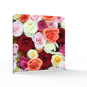 Xách tay có thể điều chỉnh thời tiết kháng không thấm nước tùy chỉnh kích thước Backdrop hiển thị đứng triển lãm thương mại Telescopic biểu ngữ đứng Backdrop - Product Image 1