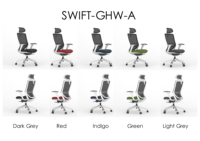 Chaise de bureau ergonomique haut de gamme SITSTAR, style exécutif moderne, dossier haut en maille, pour personnel, vente en gros usine