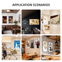 Pantalla LCD Digital de Señalización Publicitaria de 65 Pulgadas para Montaje en Pared Interior con Animación para Tiendas Minoristas y Centros Comerciales