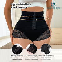 Shorts gainants taille haute en dentelle à double couche renforcée avec crochets ajustables, marque privée, vente en gros, OEM ODM Fajas