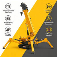 Grue sur chenilles robuste et durable avec un système de chenilles robustes pour les chantiers de construction boueux