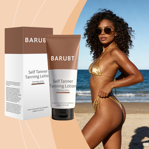 Crema Abbronzante Organica Bronze Scuro Medio SPF 50+ per Lettini Solari, Lozione Corpo a Base Minerale con Fragranza al Cocco - Product Image 5