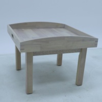 Table de jeu sensorielle carrée en bois massif pour enfants au design moderne pour l'école, la maison, le bureau et la garderie