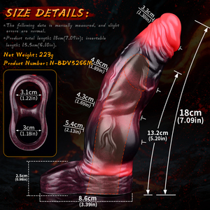 Vibrador de manga de pene de perro de nudo grande, Juguetes sexuales masculinos para extensor de pene <span class=keywords><strong>con</strong></span> 10 modos de vibración, agrandador de pene, engrosamiento para <span class=keywords><strong>hombres</strong></span> - Product Image 3
